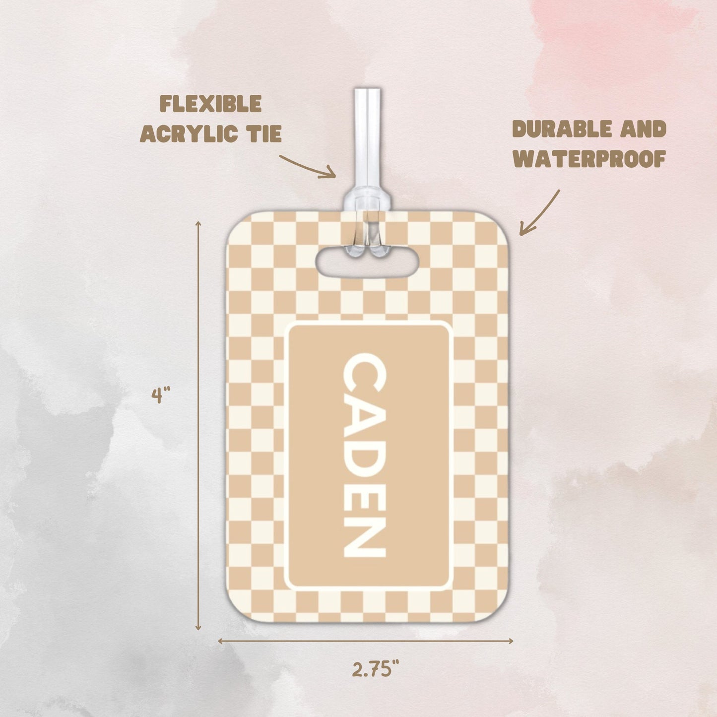 Personalized Diaper Bag Tag for Daycare | Kids Personalized Bag Tag School Bag, Medical Tag for Kids Custom Luggage Tag Stocking Stuffer