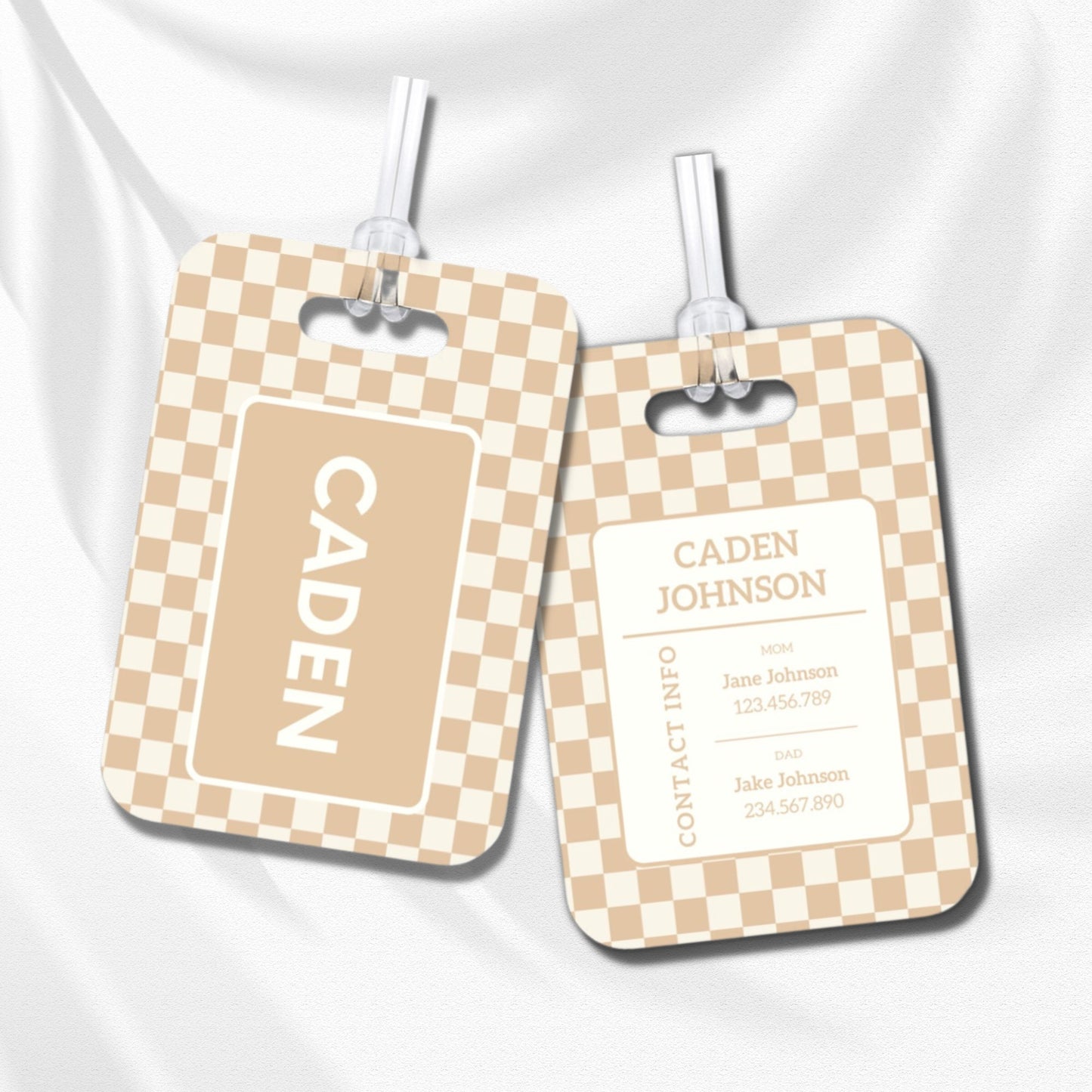 Personalized Diaper Bag Tag for Daycare | Kids Personalized Bag Tag School Bag, Medical Tag for Kids Custom Luggage Tag Stocking Stuffer