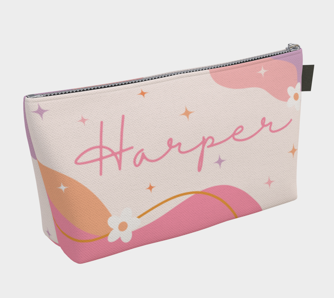 Personalized Everyday Zipper Bag - Boho Dream